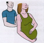 孕妇背部提神按摩